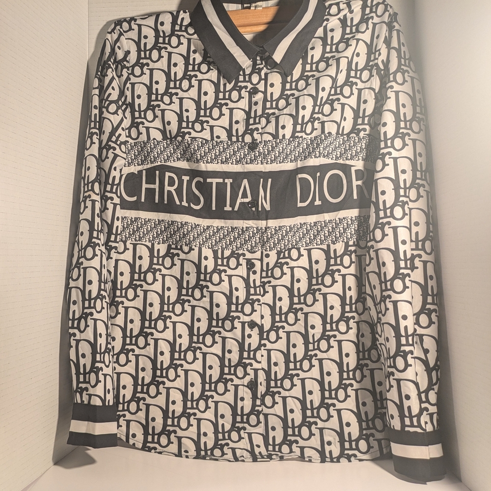 Dior Monogram Black and White Blouse - Picture 4 of 4
